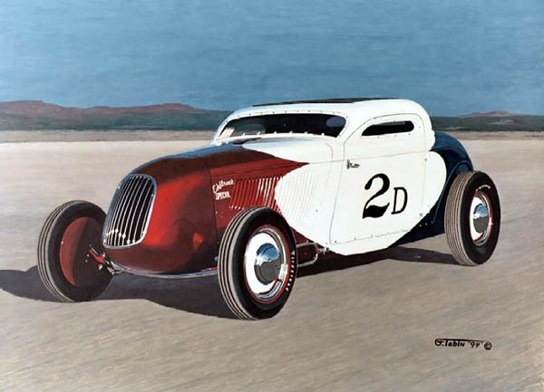 AP0001 Pierson Brother's Saltflats Competition Ford Coupe